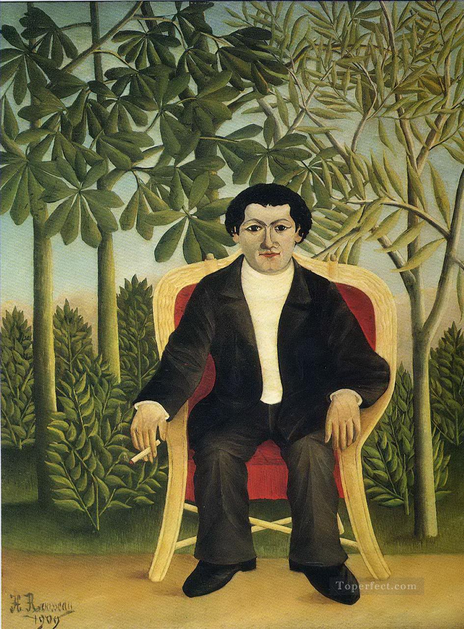portrait of joseph brummer 1909 Henri Rousseau Post Impressionism Naive Primitivism Oil Paintings